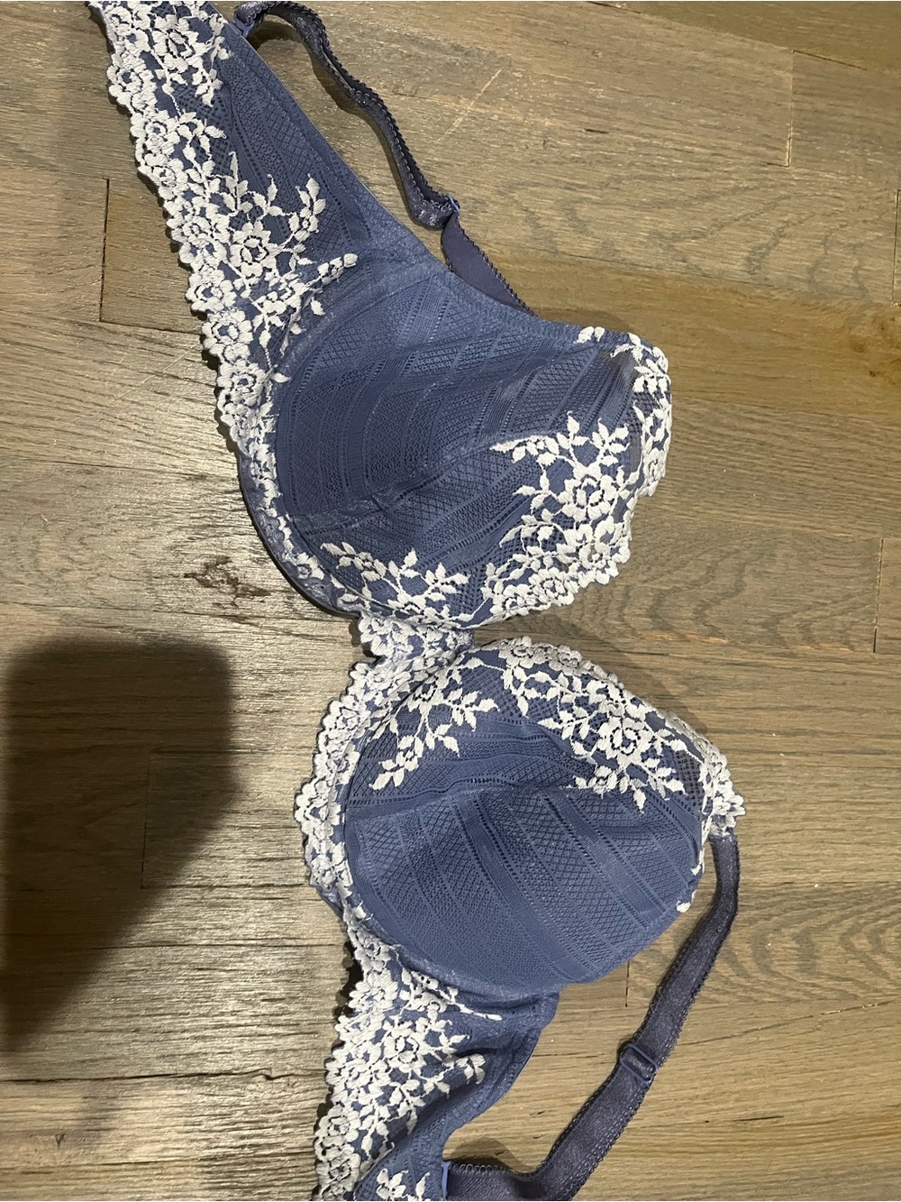 Lace Trim blue/purple Bra